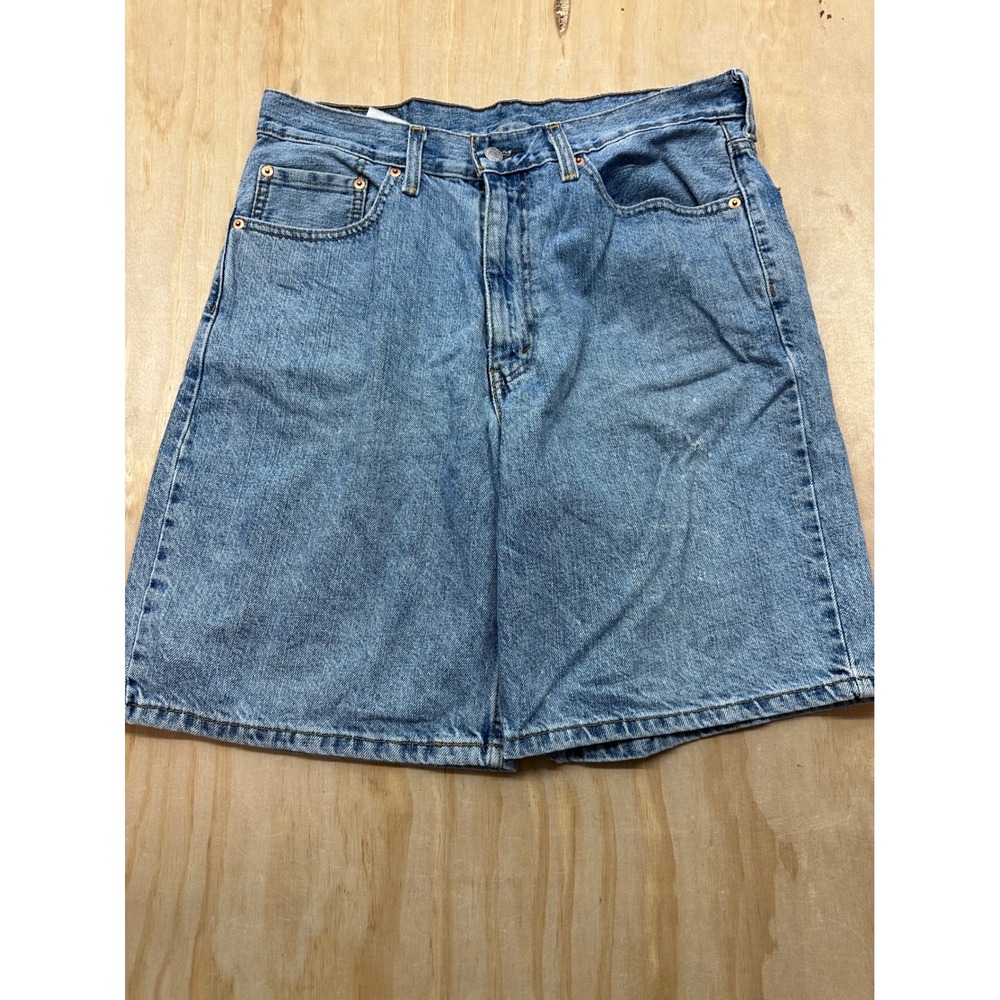 Levis 550 Relaxed Fit Denim Shorts Mens 34 Light Wash Blue Cotton 35550-2110